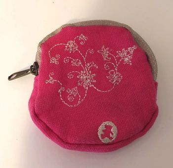 Porte monnaie rond rose Lulu castagnette