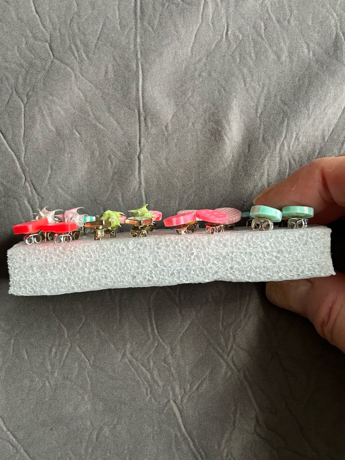 Lit de 10 paires de boucles d’oreilles fantaisies fille - photo numéro 2