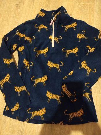 Sweat polaire motifs chats