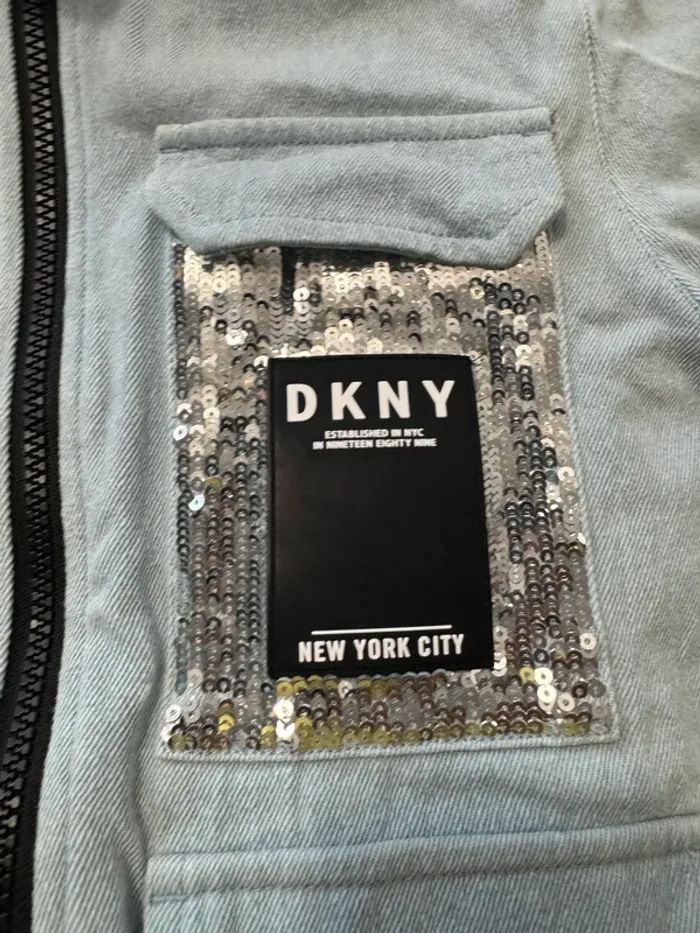 Veste jean 6 ans DKNY - photo numéro 5