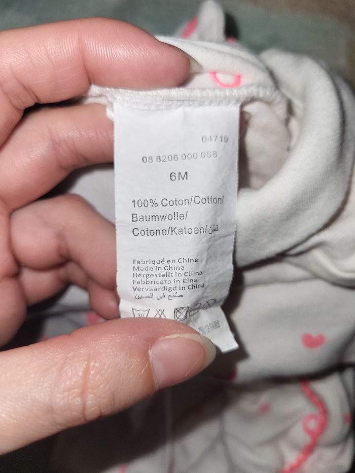 Pyjamas fille 6 mois - photo numéro 3