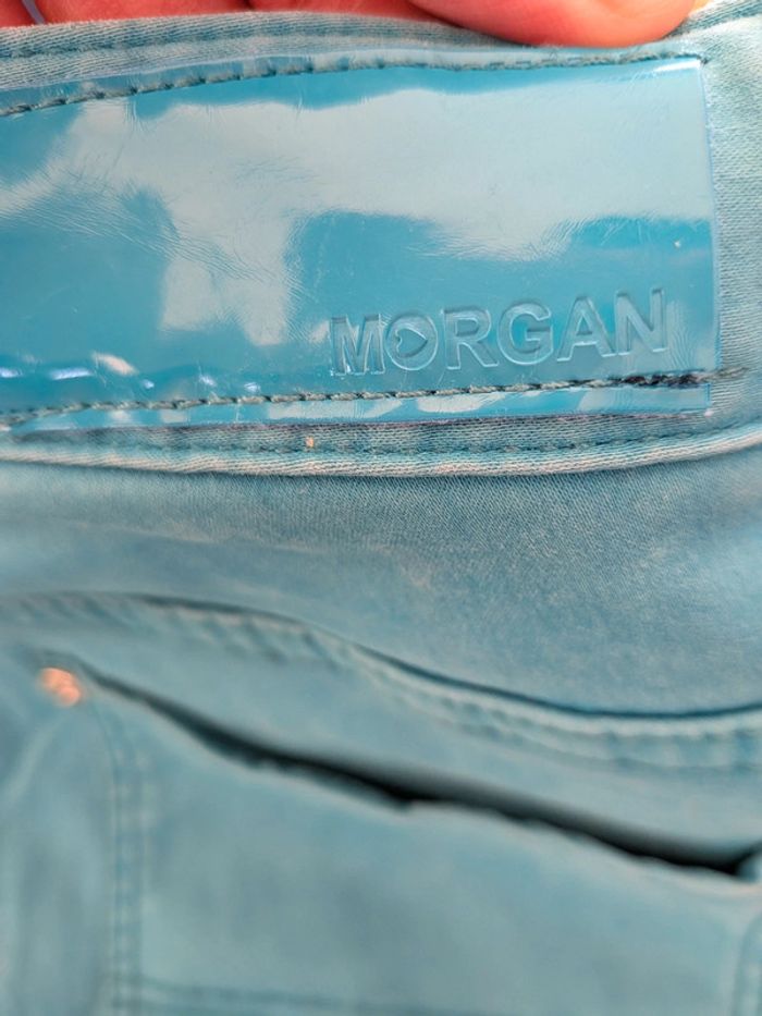 Pantalon Morgan bleu turquoise - photo numéro 5
