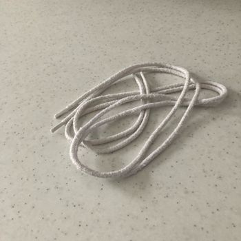 Lacets rond 90 cm blanc