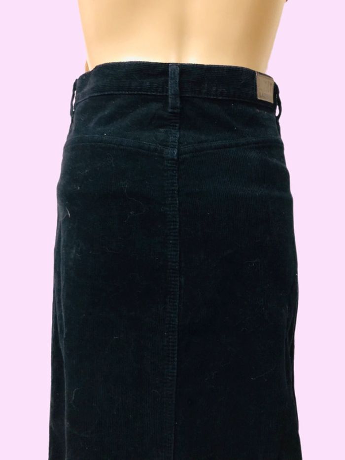 🖤Jupe longue vintage Y2K en velours côtelé noir Black corduroy skirt🖤 - photo numéro 6