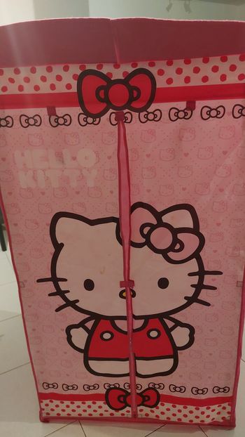 Armoire tissu hello kitty rose pour enfant