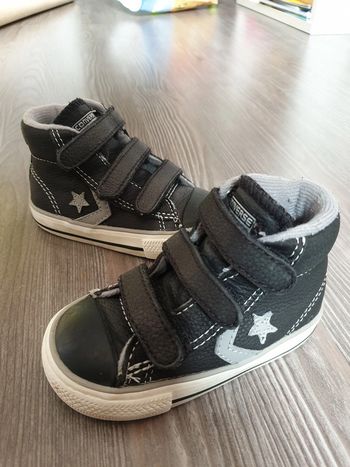 Converse montantes noires en cuir pointure 21