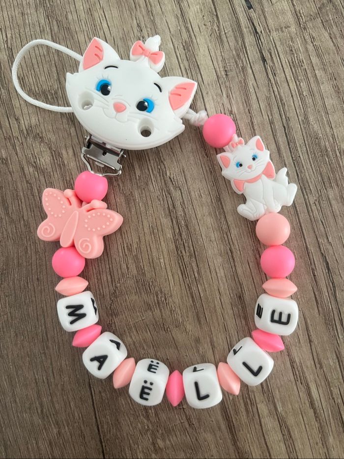 Attache tétine personnalisée Disney Marie ARISTOCHATS - photo numéro 2