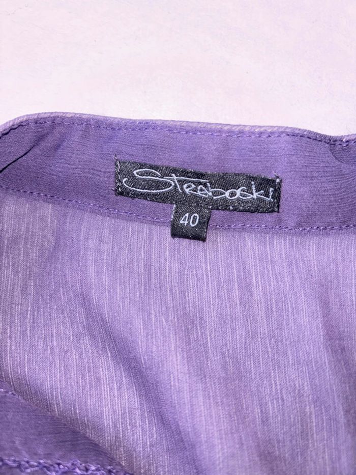 Chemise transparente violette - photo numéro 3