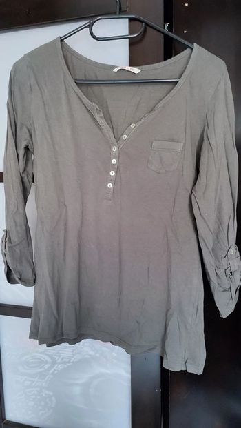 T-shirt col boutonné