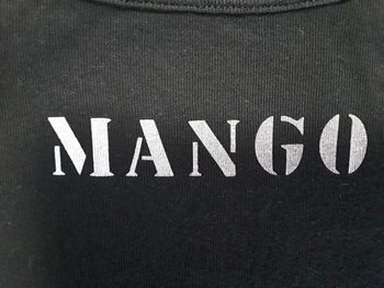 Marcel noir Mango logo argenté