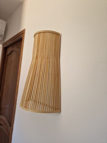Grande applique murale en bambou  Neuve