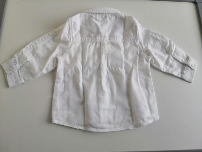 Chemise blanche manches longues 6 mois Tape à l'oeil - photo numéro 2