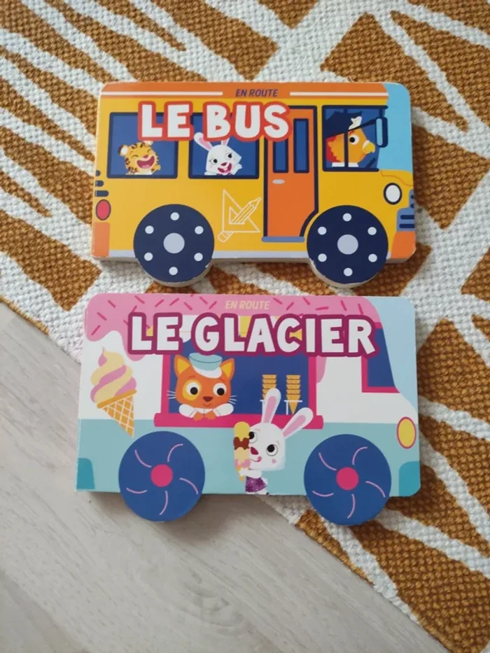 Lot de 2 livres bus en très bon état en route
