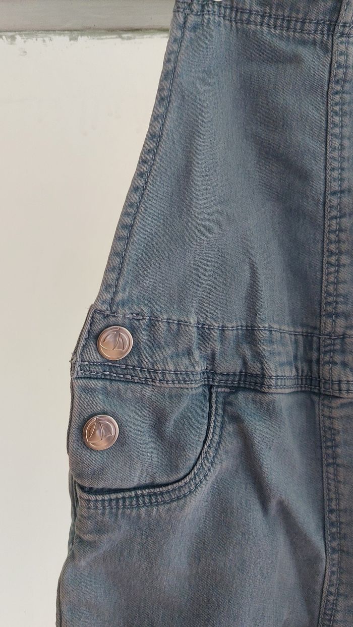 Salopette en jeans petit bateau taille 3 ans - photo numéro 2