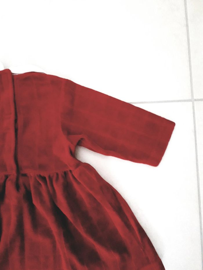 Robe velours rouge T 6 mois - photo numéro 10