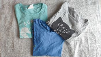Lot de 3 t-shirts manches courtes 4 ans
