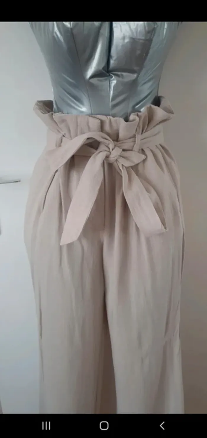 Pantalon classique leger ceinture à la taille - photo numéro 2