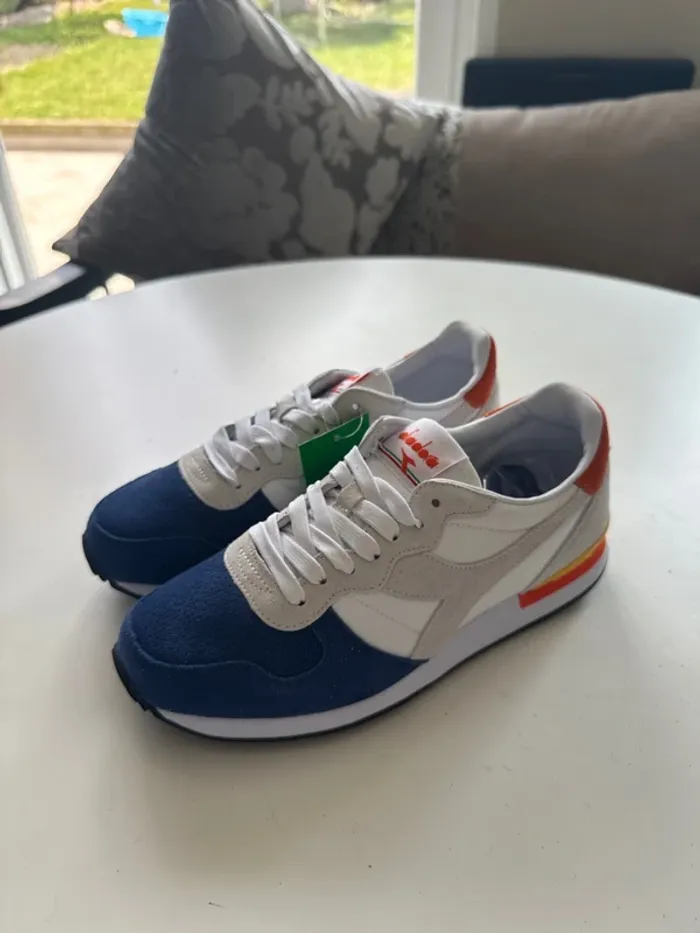 Baskets Diadora Taille 40 – Blanc / Bleu / Multicolore - photo numéro 6