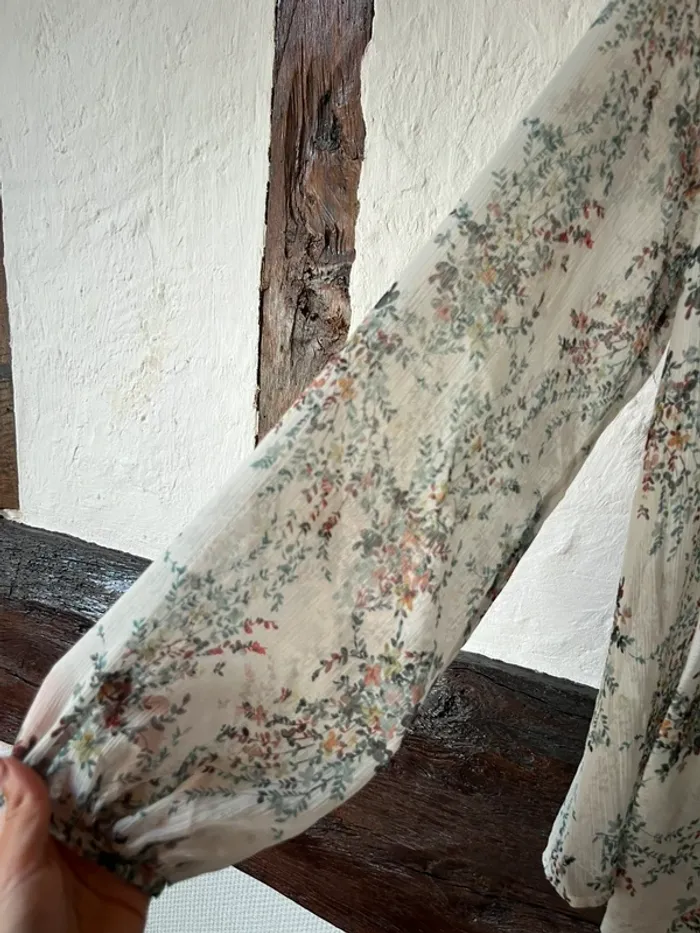 Blouse fluide imprimé fleuri IKKS Women - taille 42 - Élégance automnale - photo numéro 5