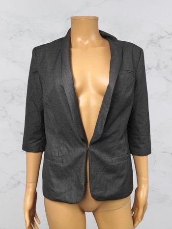 Blazer gris “3 Suisses” Élégance structurée en taille 36