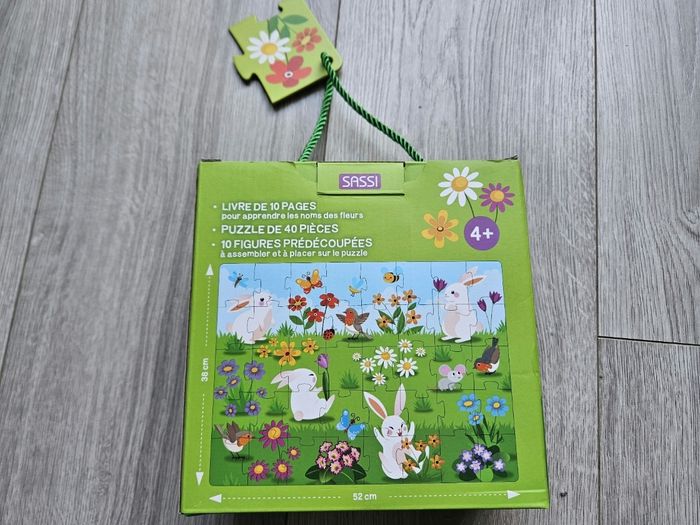 Puzzle avec livre le monde des fleurs - photo numéro 4