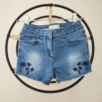 7 ans short en jean brodé orchestra 