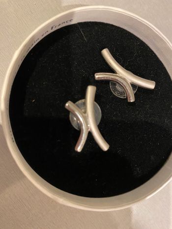 Boucles d’oreille acier inoxydable X