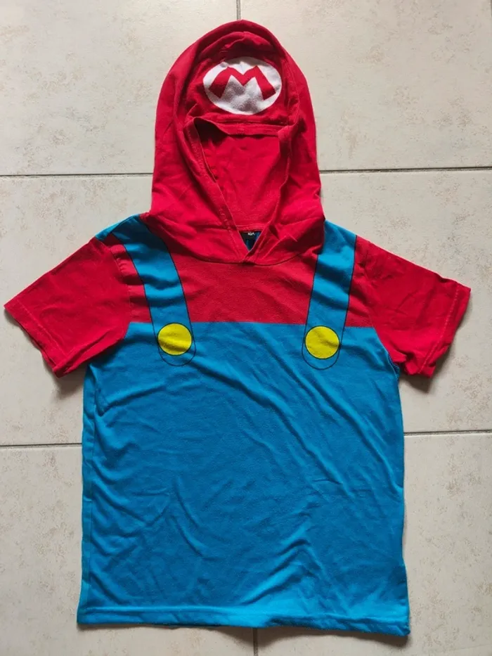 Tee-shirt manches courtes Mario 10 ans