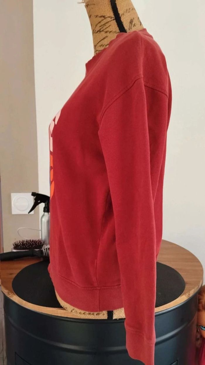 Sweat  bordeaux  taille xs avec  écritures  true love - photo numéro 5