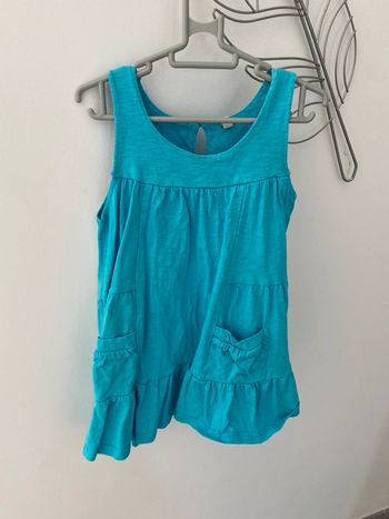 Robe bleue fille 5 ans été