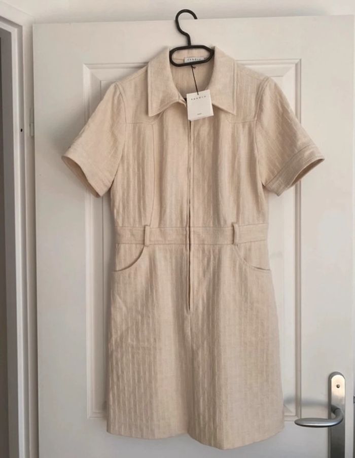 Robe crème Sandro