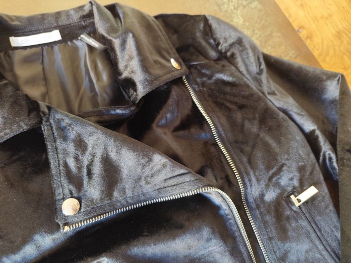 Veste manteau velours noir taille 16/S/36 - photo numéro 6