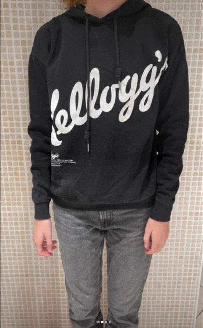 Sweat à capuche noir XS Undiz vintage - photo numéro 2