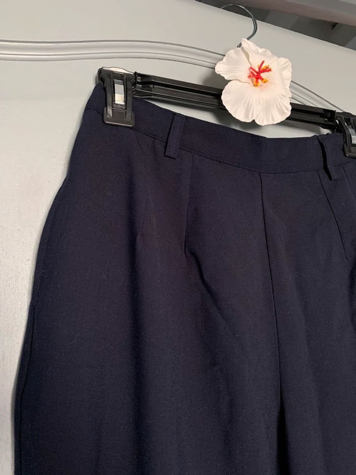 Pantalon tailleur bleu marine - photo numéro 3