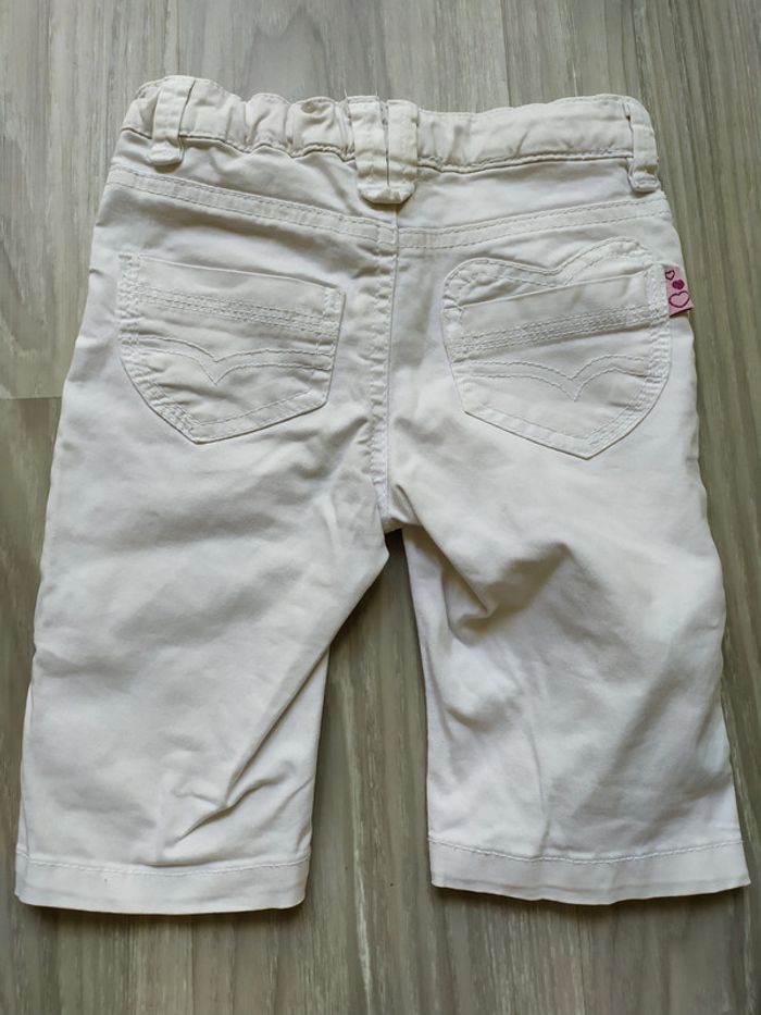 pantacourt blanc 3 ans - photo numéro 3