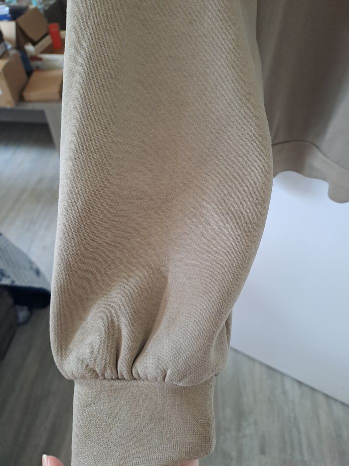 sweat à capuche kaki clair taille M marque zara - photo numéro 7