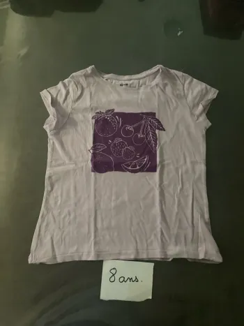 Teeshirt manches courtes Kiabi Lila