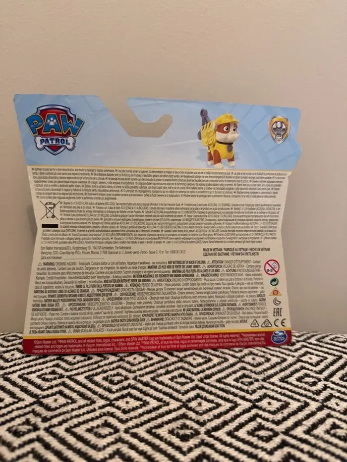Figurine de Collection Paw Patrol Actiopack Rubble avec son - 3 ans et + - photo numéro 2