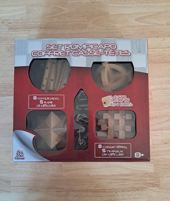 Coffret de 8 casses-tête avec 5 niveaux de difficulté
