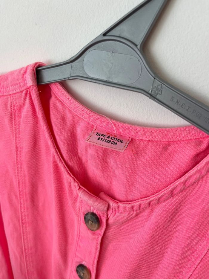 Combishort rose fluo - Tape à l'oeil 8 ans (128cm) - photo numéro 2