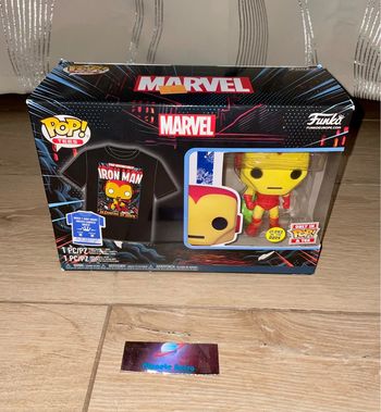 Pop! & Tees - Figurine Funko Iron Man Avec T shirt Neuf New Activision