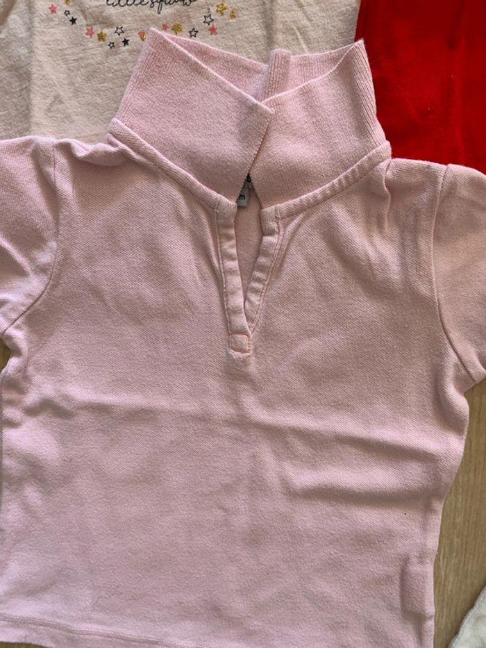 Lot 5 tee-shirts bébé fille 12 mois - photo numéro 6