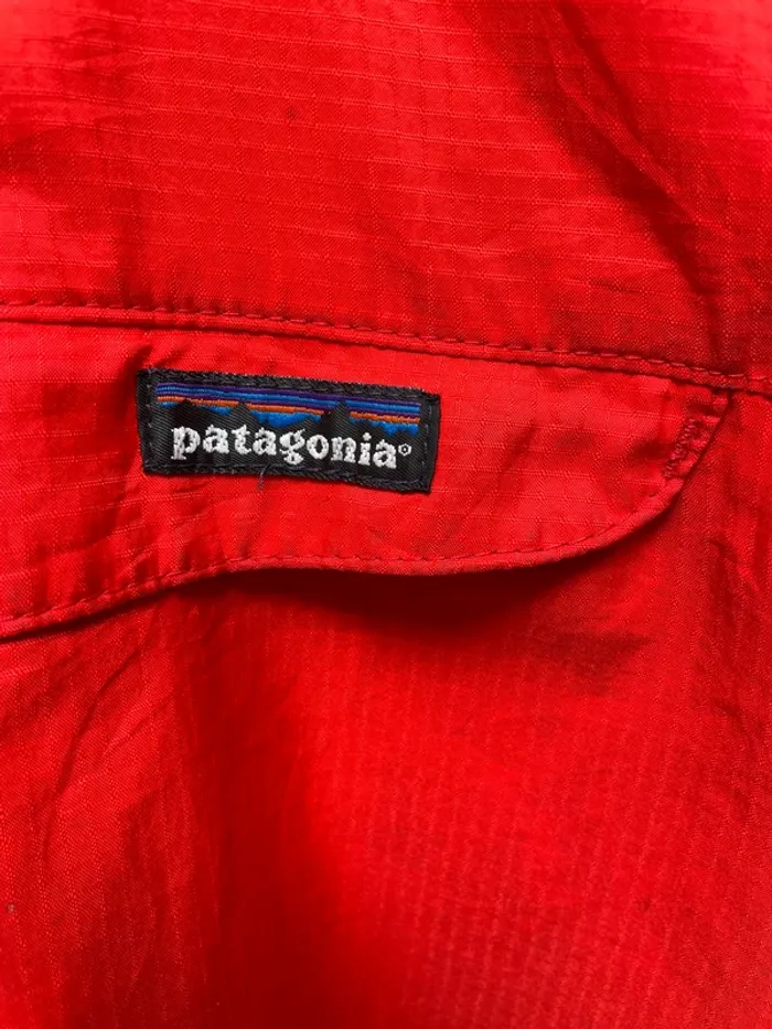 Veste à capuche vintage Patagonia homme L rouge 1/4 zip années 90 Made in USA 🇺🇸 - photo numéro 2