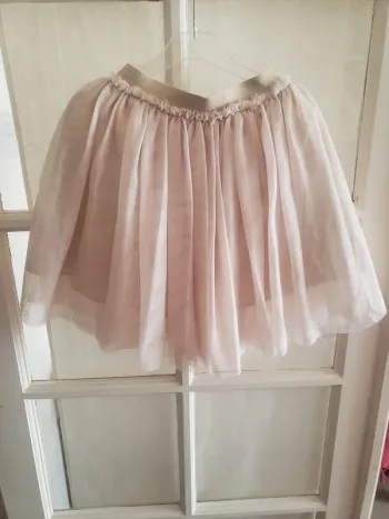 jupe tulle beige paillettes 12 ans