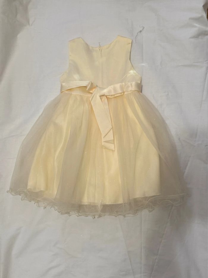 Robe festive jaune pour filles - photo numéro 2