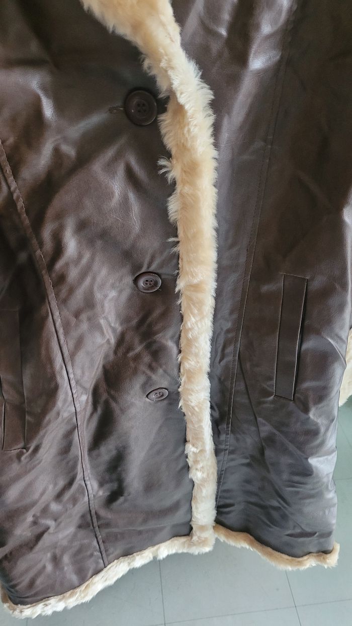 Manteau long col moumouté - photo numéro 3