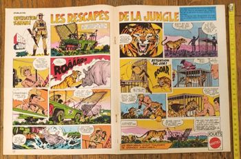 Ancien poster Big Jim 1977 les rescapés de la jungle vintage