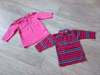 Lot 2 t-shirt manches longues 3 mois