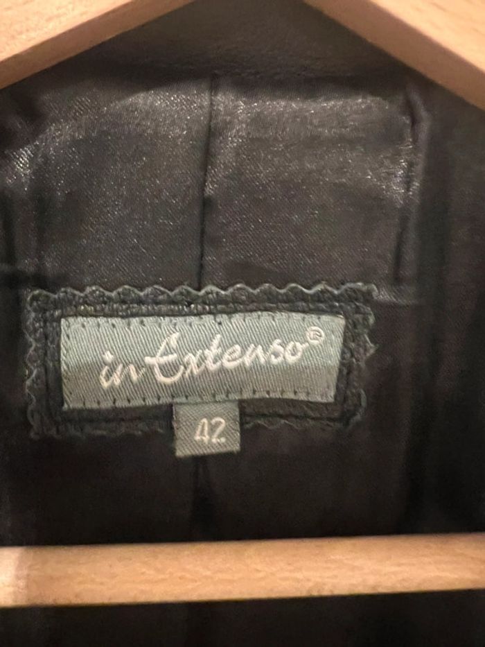 Manteau en cuir vintage noir taille 42 - photo numéro 3