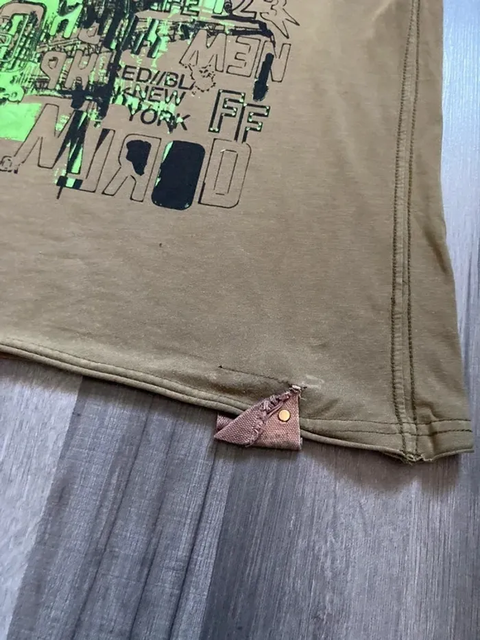 T-shirt imprimé kaki homme Blend S - photo numéro 4